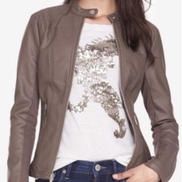 Express Jackets & Blazers - EXPRESS Faux Leather Jacket Size L